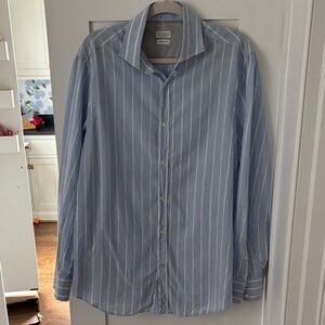 Brunello Cucinelli Light Blue Stripe Men's Shirt